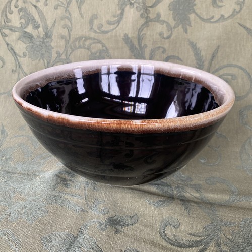 Vintage brown drip glaze - vintage,