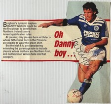 Danny Wilson Signed Magazine