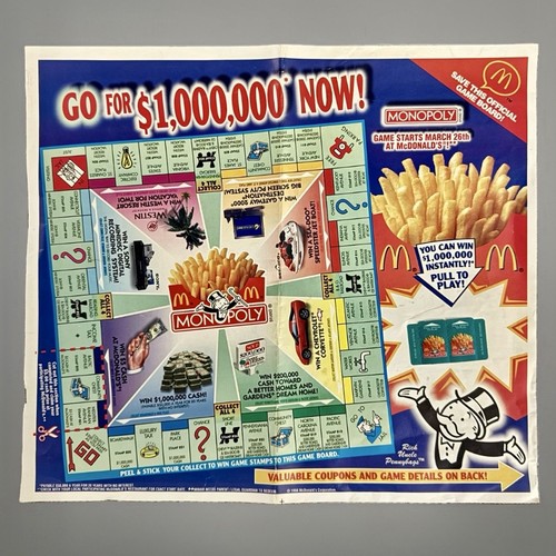 Mcdonalds millionaire monopoly - mcdonalds,