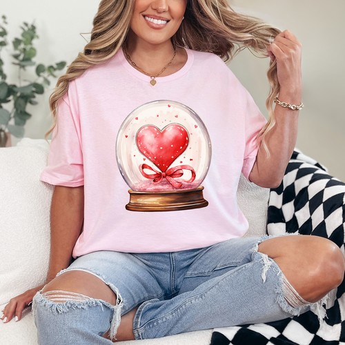 Red heart snow globe - globe, womens