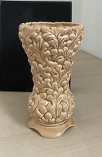 Vintage SylvaC Beige "Oak Leaf" Design Ceramic Vase Design No.2927 21cm Tall A/F