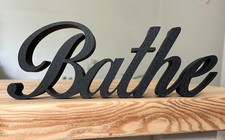 Bathe Word Bathroom Letters