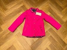 Joules Girls Pink Quilted Coat