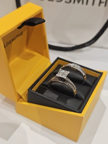 White gold diamond bridal - 9k,