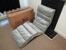 Floor Chair HOMCOM Folding Multi-Angle Adjustable Position Floor Lounger Chair