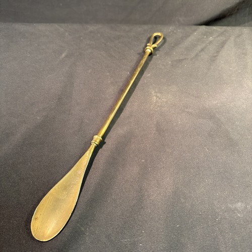 Solid brass shoe horn antique - brass,