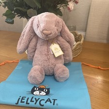 Jellycat Original Medium Luxe Rosa Bashful Bunny Brand New With Tags and Dustbag