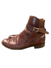 BTC Tecnic Cavalry Boots Size 10 1/2 Brown Leather Strap Military Jodhpur LN