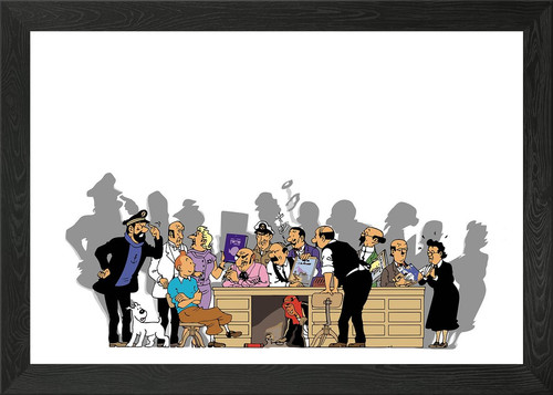Tintin and friends gathering - and,