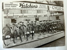 Hetchins Postcard  Featuring the Hetchin's Stand at Lightweight Cycle Show 1936 