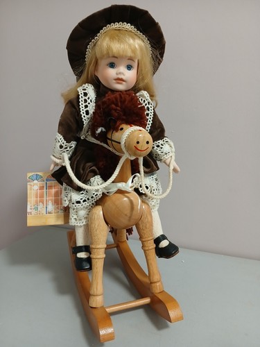 Vintage porcelain doll - porcelain,