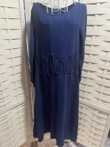 Navy dress size lagenlook - navy, m