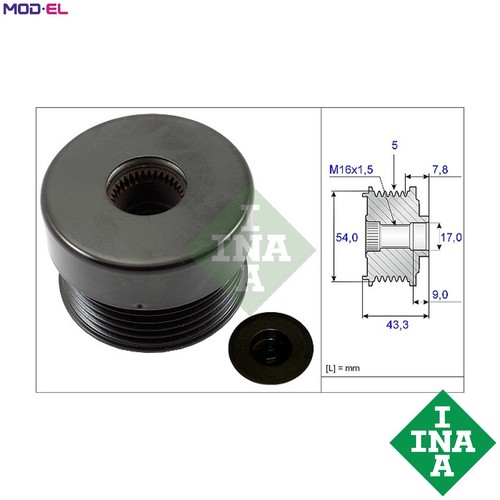 Alternator freewheel clutch - freewheel,