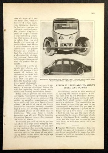 1930 burney streamline - streamline, car