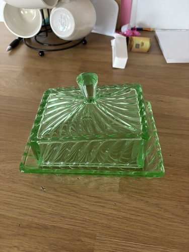 Vintage green uranium - vintage, glass
