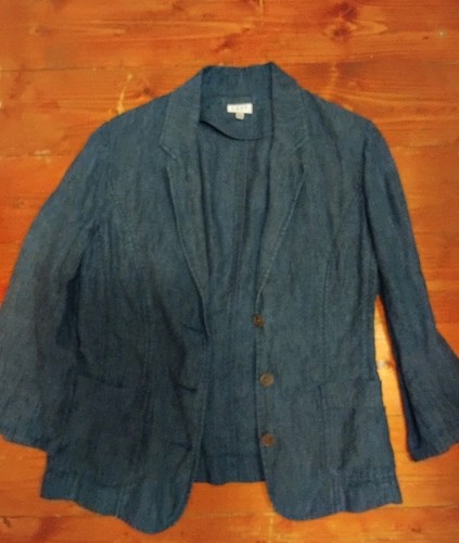 East vintage navy linen - east,