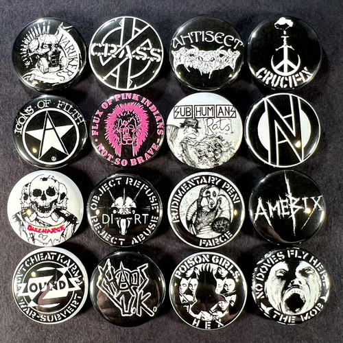 Anarcho punk pinback - 1", button