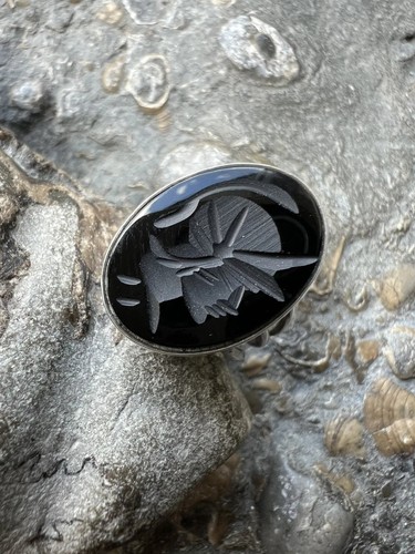 Vintage intaglio onyx - vintage,