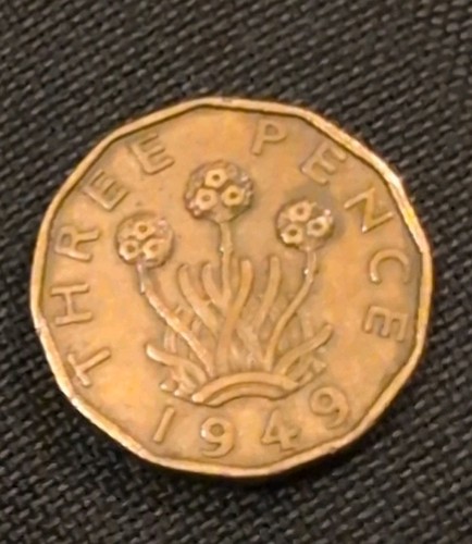 1949 george threepence - vi,