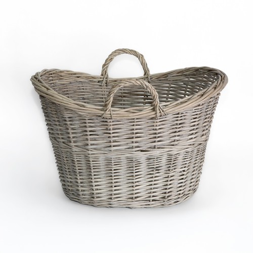Oval wicker blanket - wicker, storage