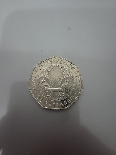 2007 50p coin - 2007, scouts