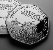 THE CHRISTMAS TRUCE 1914 Silver Commemorative Coin. Xmas Gift/Present. WW1