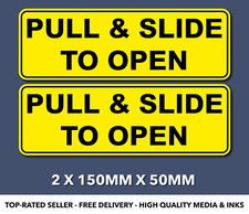 Sticker Pull & Slide To Open