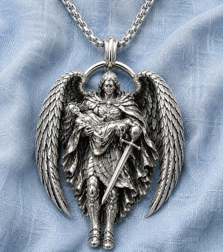 Archangel saint michael silver - saint,
