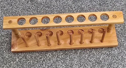 2pcs wooden test tube - wooden, racks