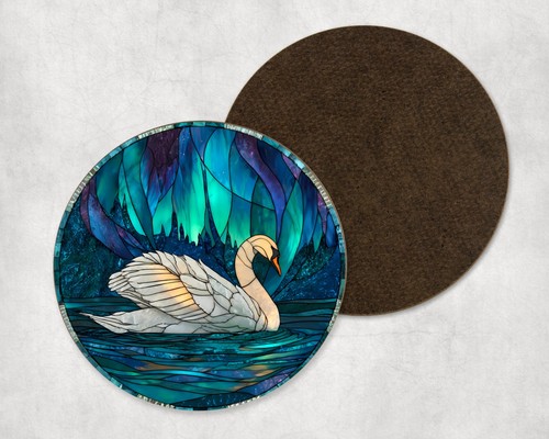 Swan bird northern lights - swan,