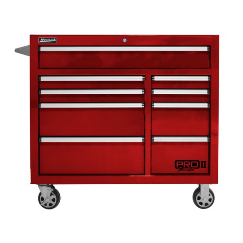 Homak 41in pro 9 drawer - homak, 41in.