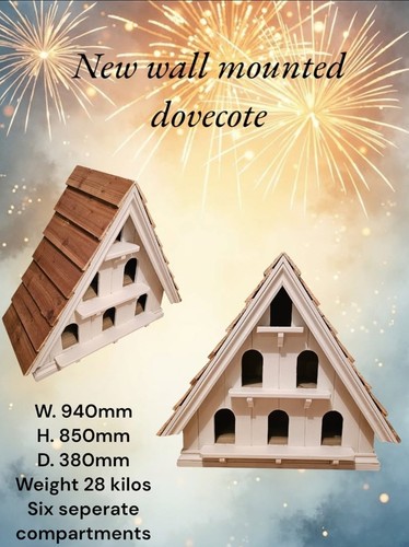 Spacious wall mounted dovecote - mounted,