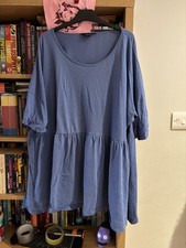 Yours Clothing Blue Swing Top