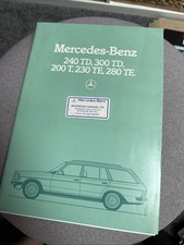 Mercedes-Benz 200T, 230TE, 280TE, 240TD, 300TD W123 Estate 1981-1986 UK Brochure