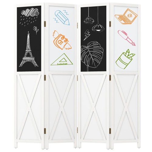 Gymax panel room divider - gymax, 4-panel