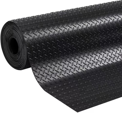 Diamond rubber flooring mat - rubber,