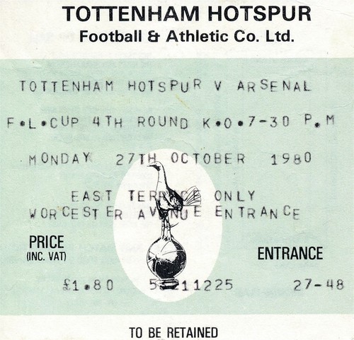 Ticket tottenham arsenal - tottenham, v