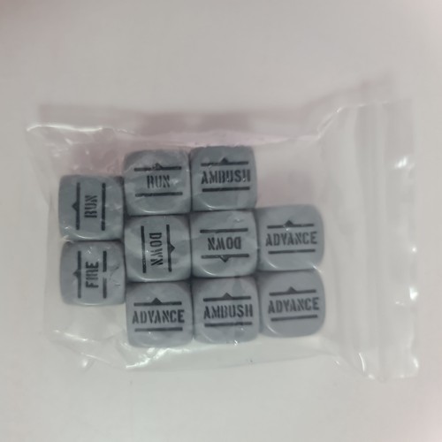 Order dice set grey - dice,