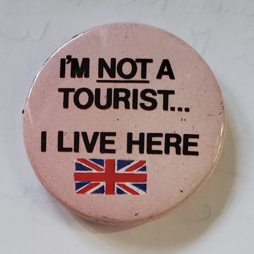 Vintage novelty 35mm button - 35mm,