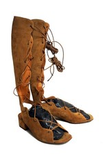 SAINT LAURENT Suede Sandal