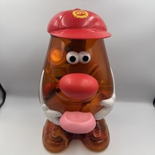 VINTAGE 2002 MR POTATO HEAD LARGE STORAGE WITH 5 POTATO HEADS & ACCESSORIES