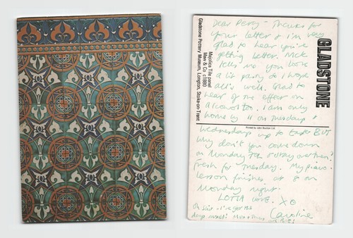 Postcard gladstone pottery - postcard,