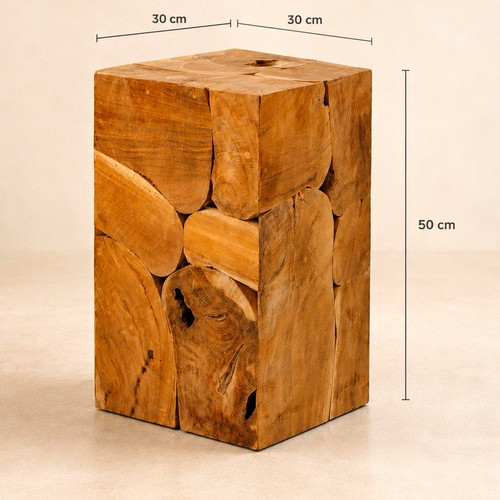 Handcrafted solid teak wood - solid,