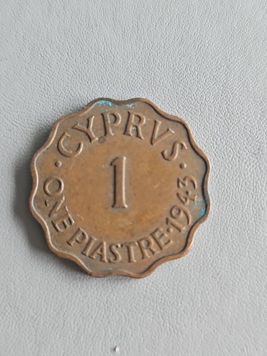 Cyprus one piastre coin 1943 - cyprus,