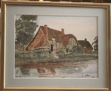 Watercolour depicting the