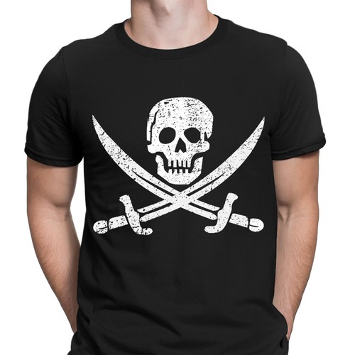 Pirate jolly roger distressed - pirate,