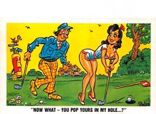 MIXED OLD COMIC POSTCARD GOLF
