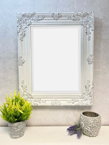 Antique white ornate wall - white,