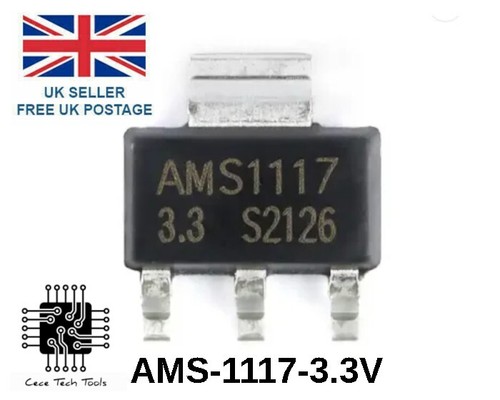 Ams1117 low dropout 1a - 3.3v,