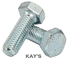 M10 (10mmØ) SET SCREWS FULLY THREADED BOLTS HIGH TENSILE GRADE 8.8 ZINC PLATED